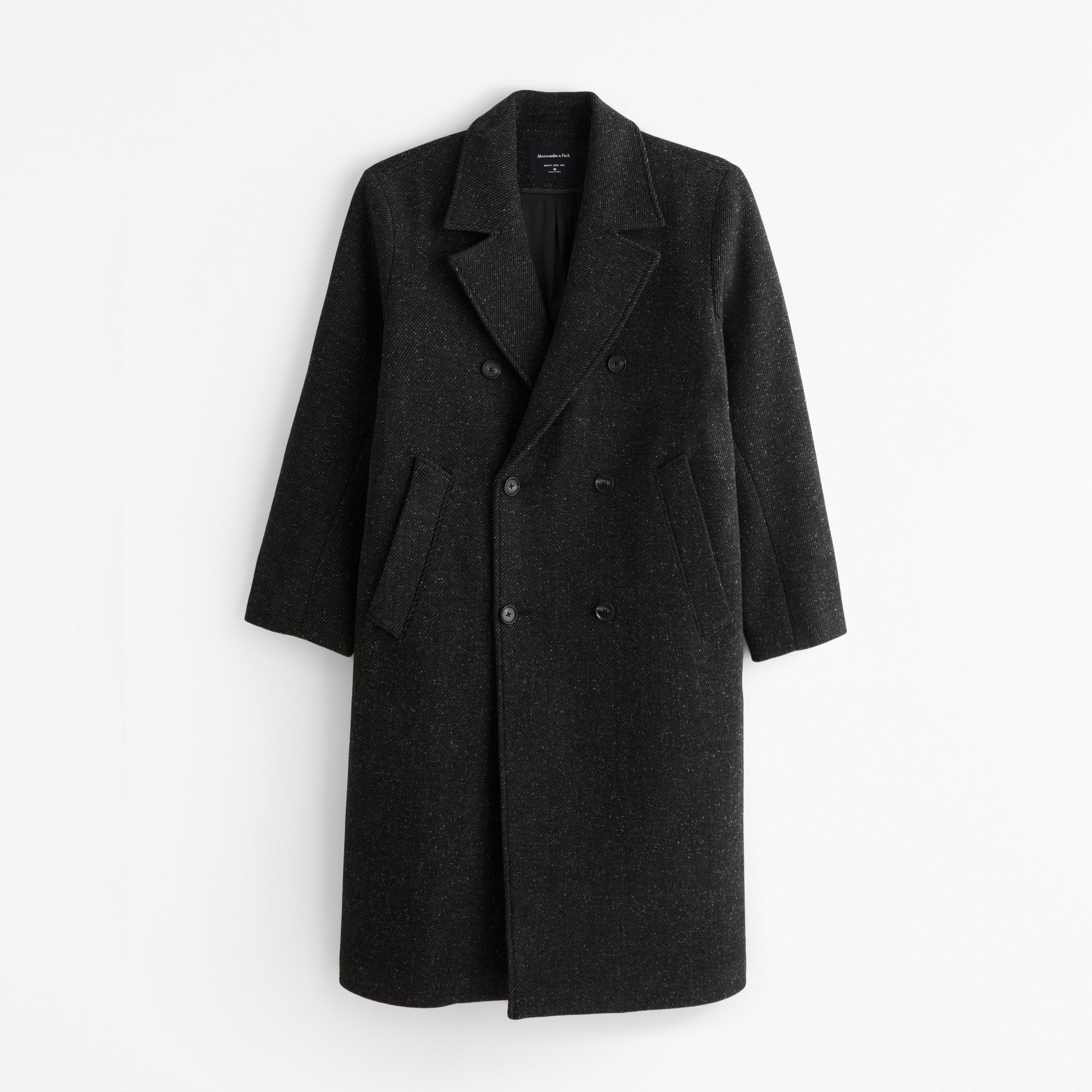 Double-Breasted Long Coat Product Image