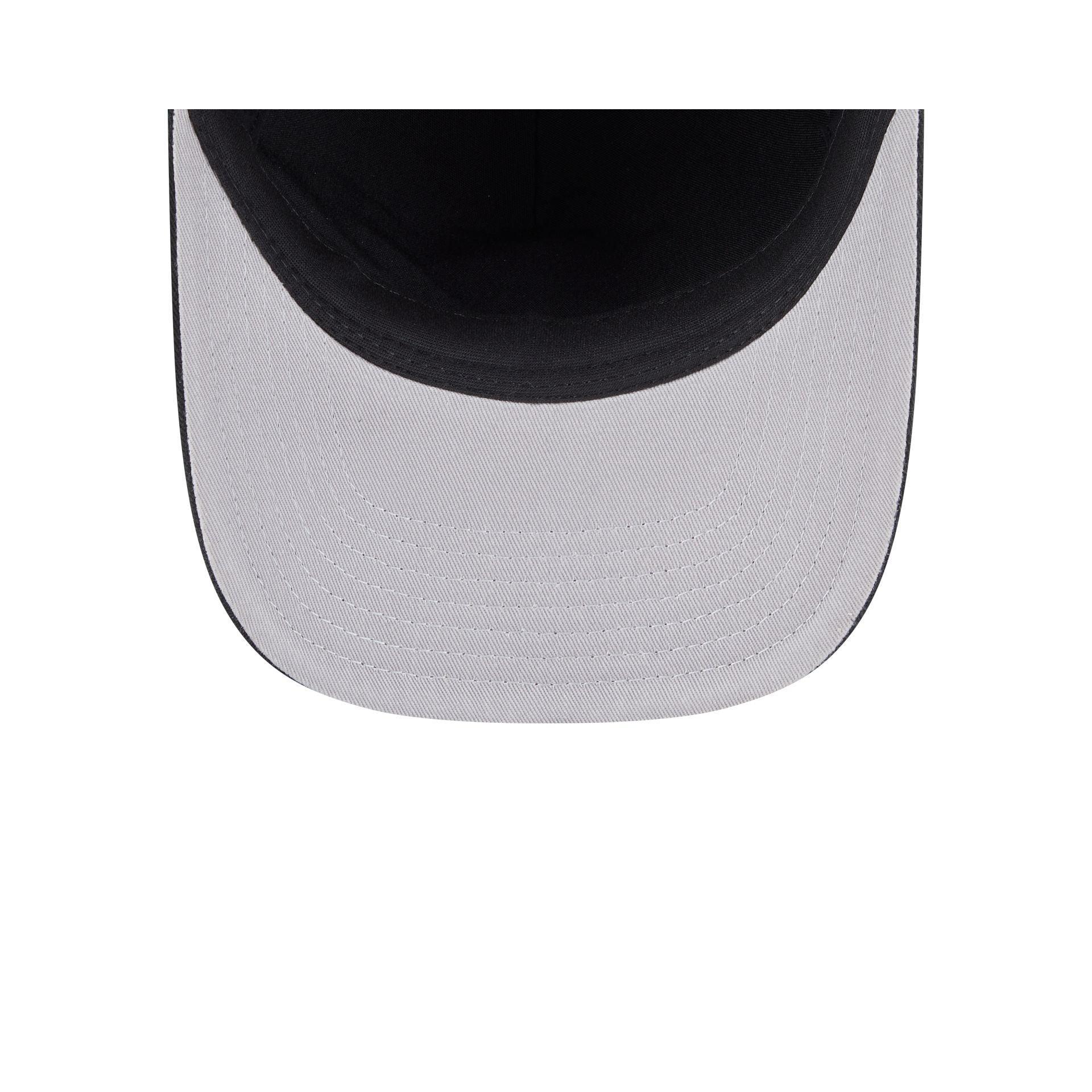 Atlanta Braves Black Script Safety Pin 59FIFTY A-Frame Fitted Hat Male Product Image