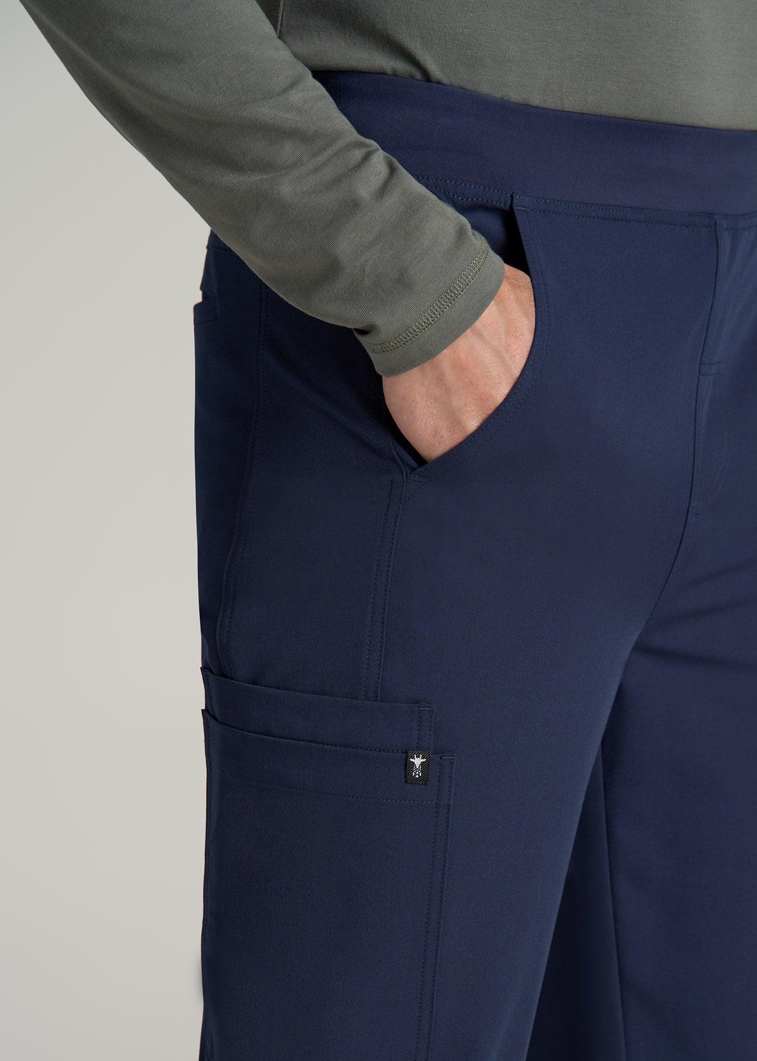 Cargo Scrub Pants for Tall Men in Patriot Blue Product Image