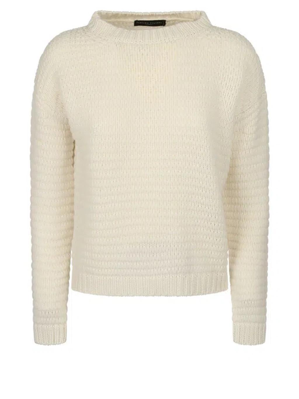 FABIANA FILIPPI Relaxed Fit Sweater In White Product Image