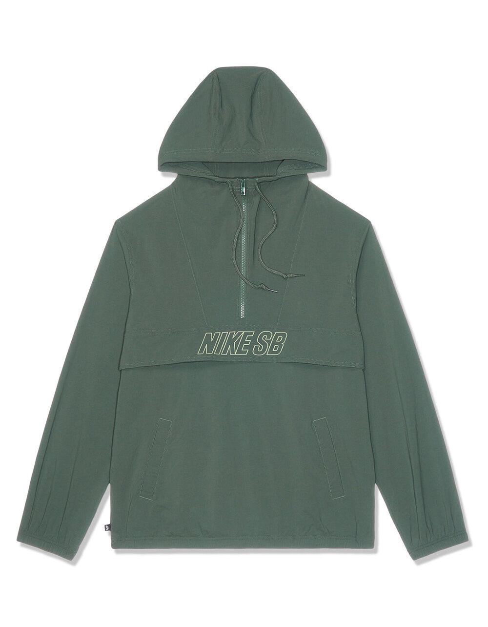NIKE SB Essentials Mens Anorak Skate Jacket - GREEN Product Image