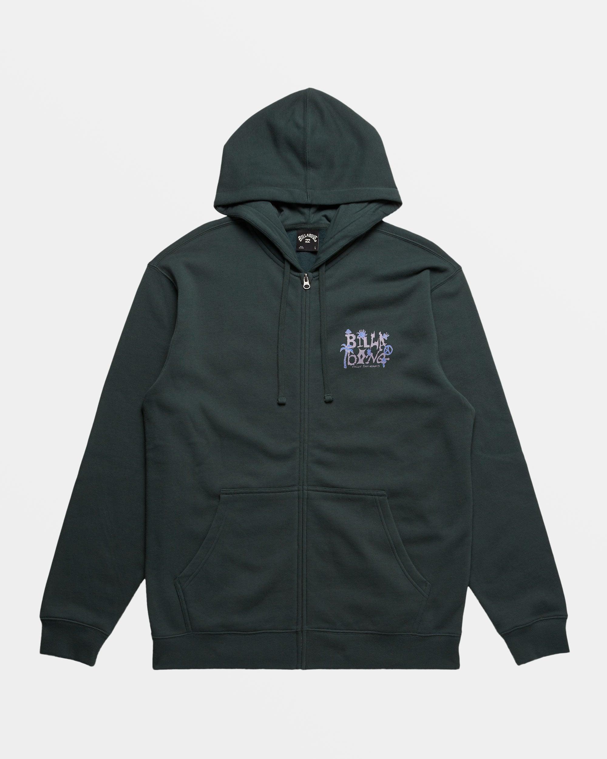 Short Sands Zip Hoodie - Forest Green Male Product Image