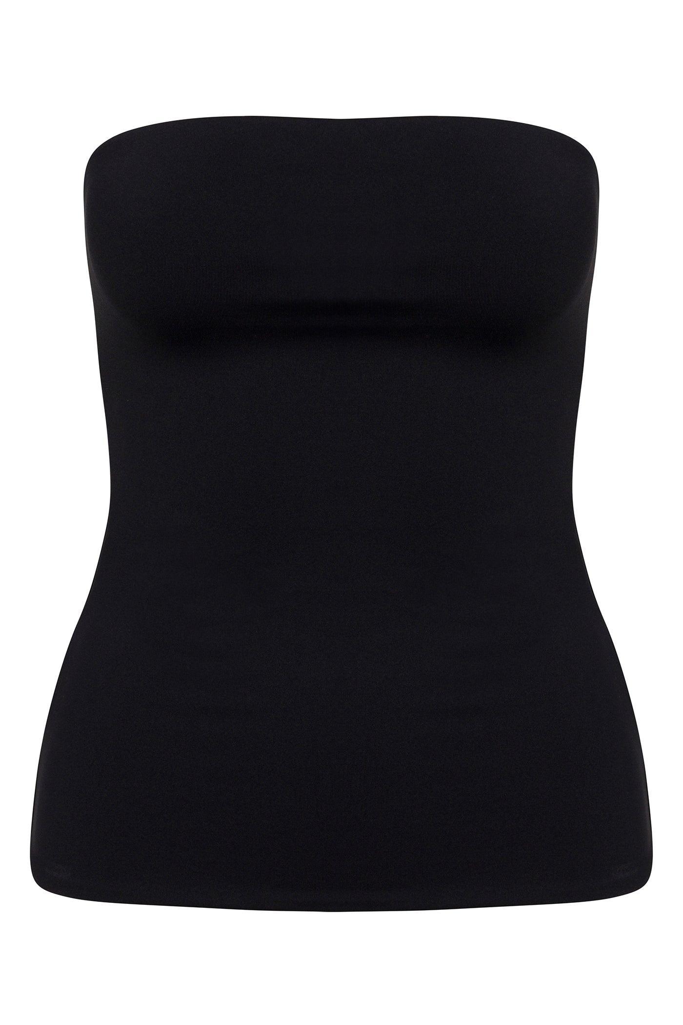 Contour Double Lined Tube Top - Black Product Image