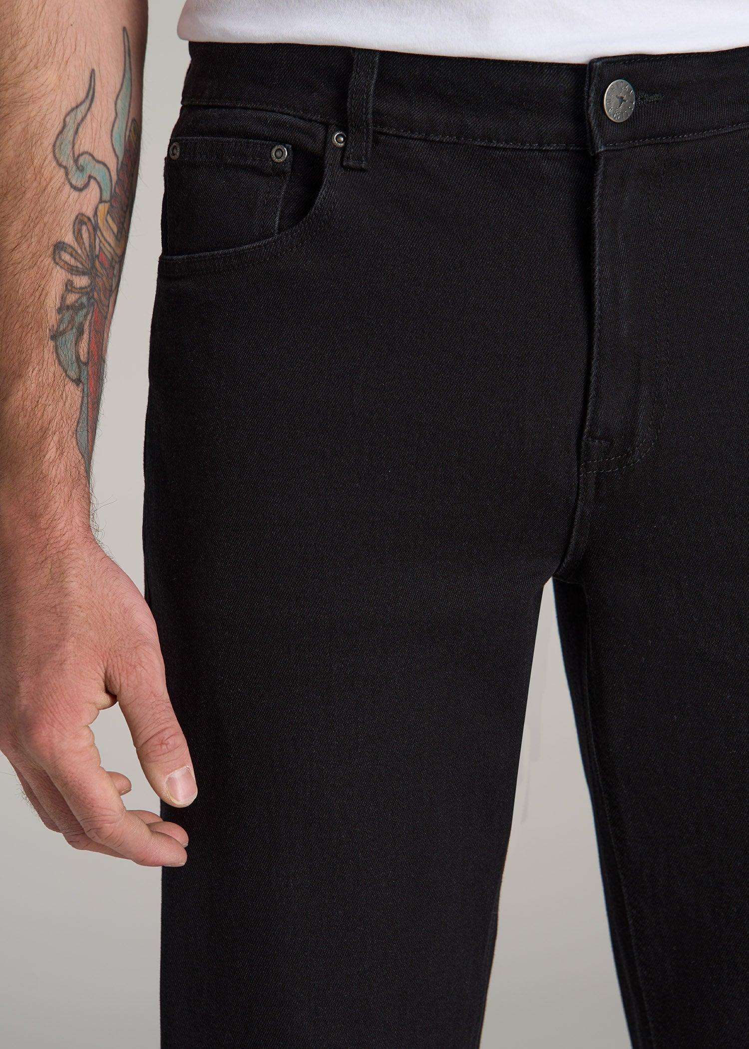 J1 STRAIGHT LEG Jeans for Tall Men in Black Product Image