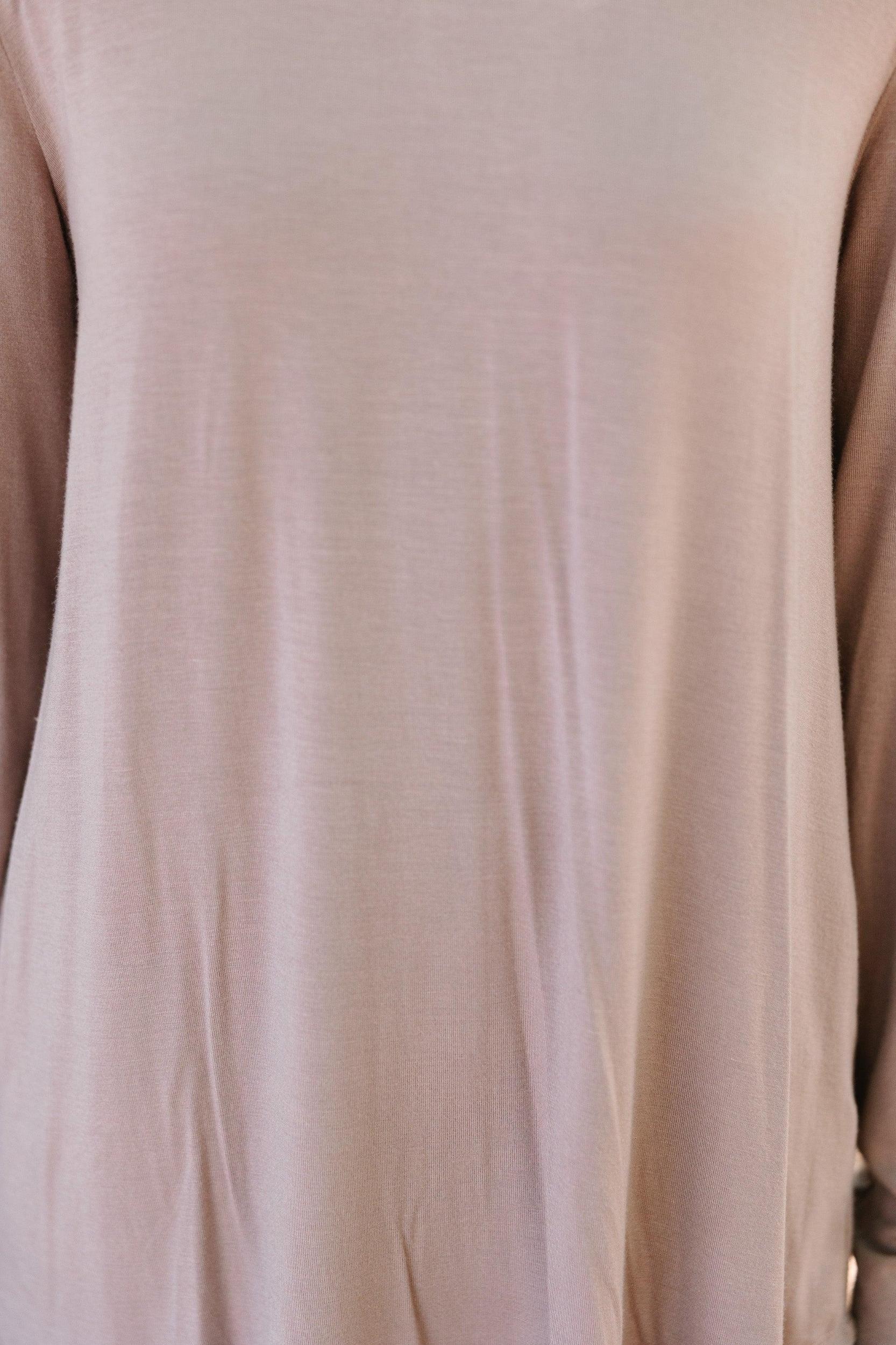 Won't Let You Down Taupe Brown Classic Top Female Product Image