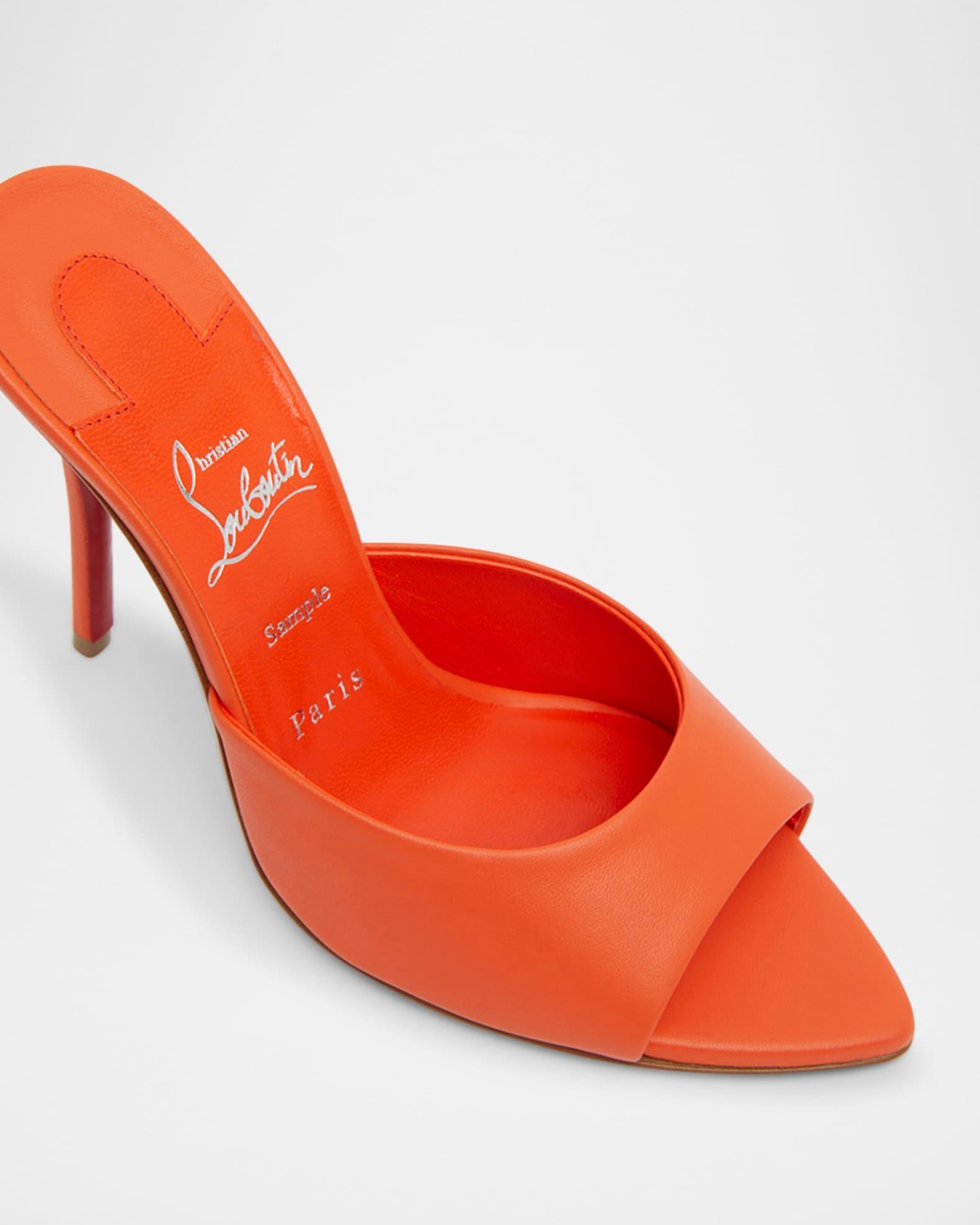 Miss Z Leather Red Sole Mule Sandals Product Image
