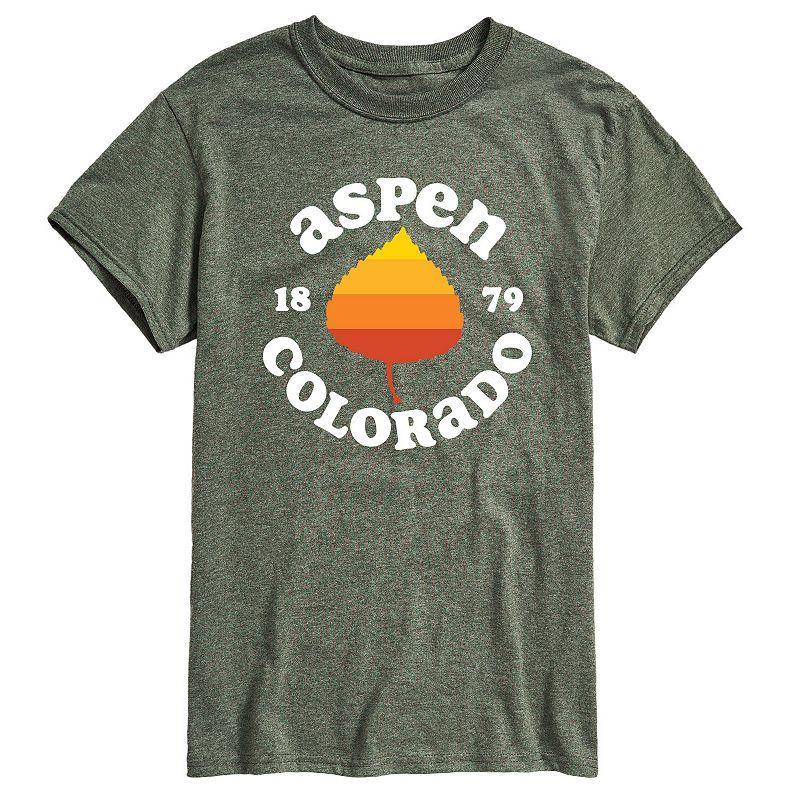 Men's Aspen Colorado Graphic Tee, Size: Large, Grey Blue Product Image