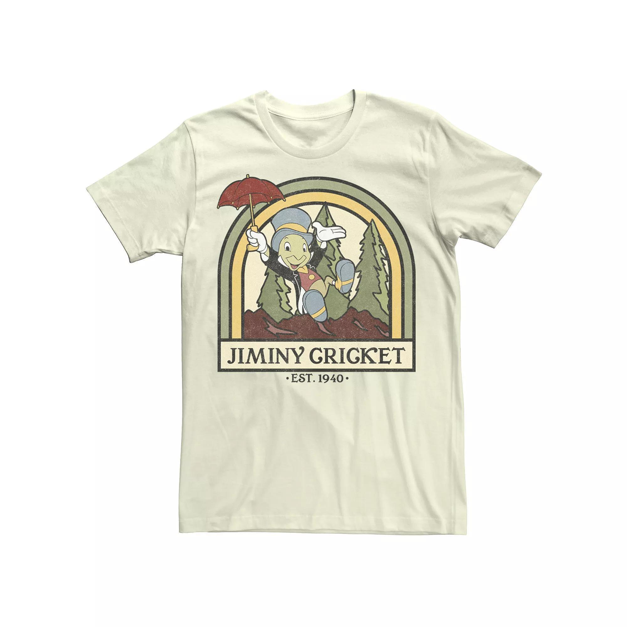 Disney's Pinocchio Jiminy Cricket Established 1940 Men's Tee, Size: XL, Natural Product Image