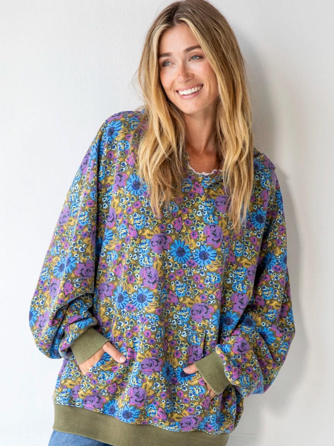 Oversized Printed Hoodie Product Image