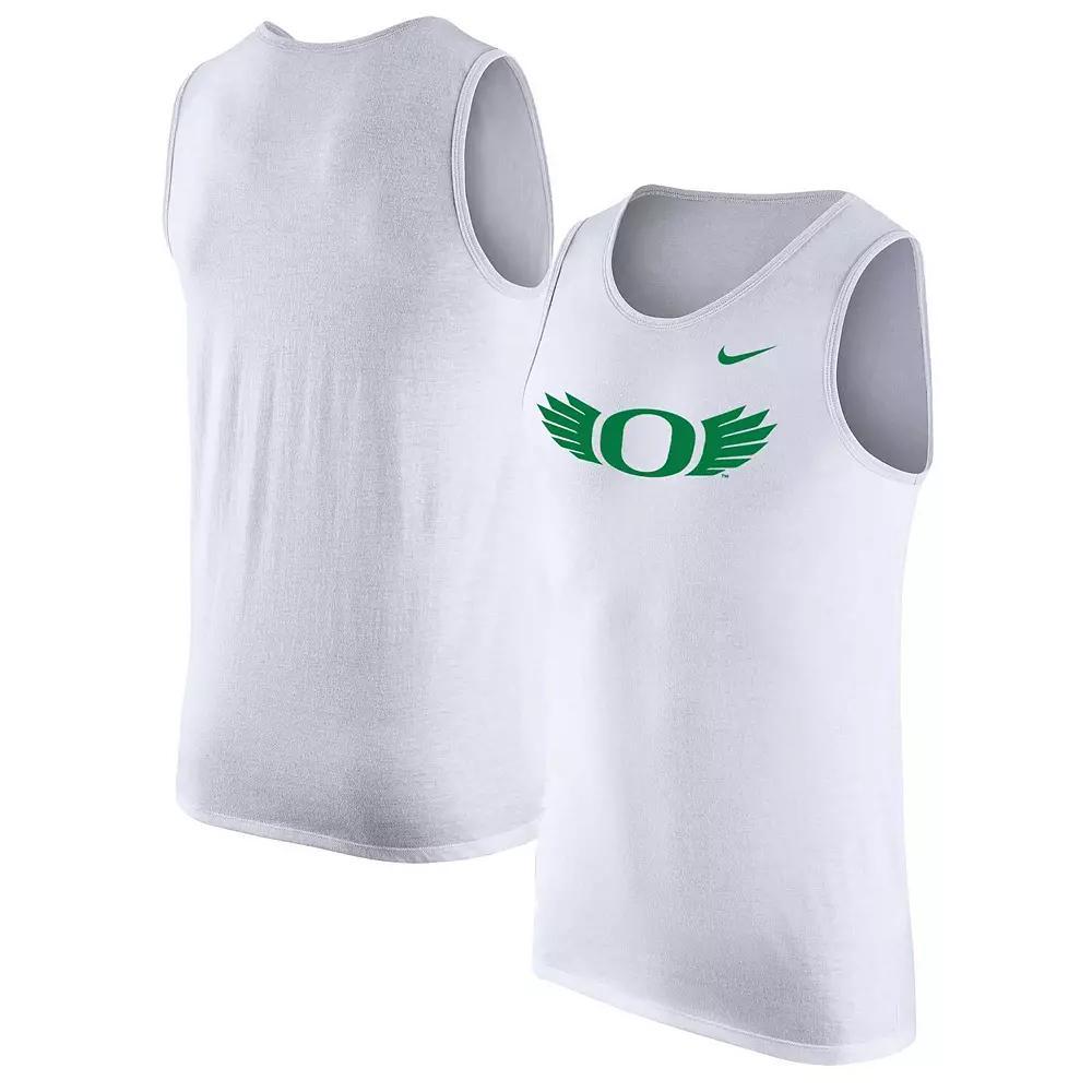 Men's Nike White Oregon Ducks Tank Top, Size: Medium Product Image