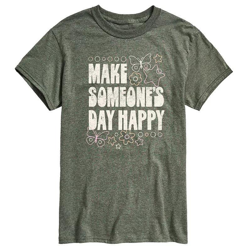Men's Make Someone's Day Happy Graphic Tee, Size: Medium, Red Product Image