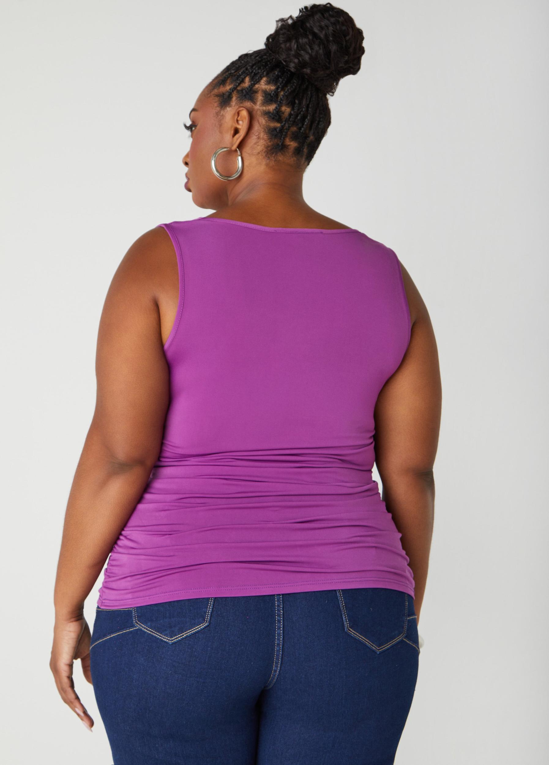 Cowl Neck Ruched Knit Top Product Image