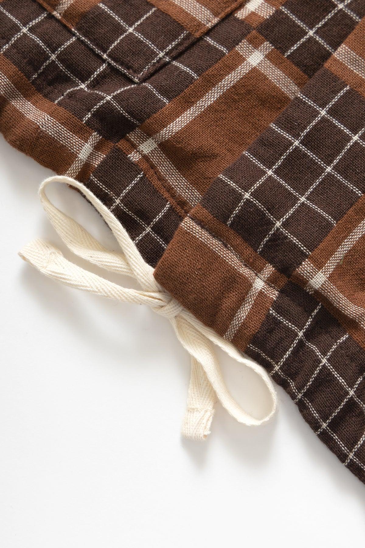Blacksmith - Check Weave Resort Shirt - Brown Product Image