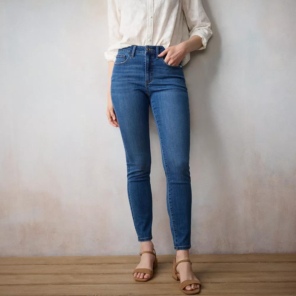 Womens LC Lauren Conrad High Rise 5-Pocket Skinny Jeans Product Image