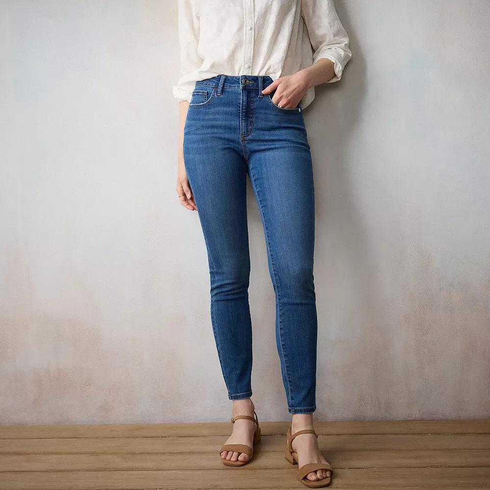 Womens LC Lauren Conrad High Rise 5-Pocket Skinny Jeans Product Image
