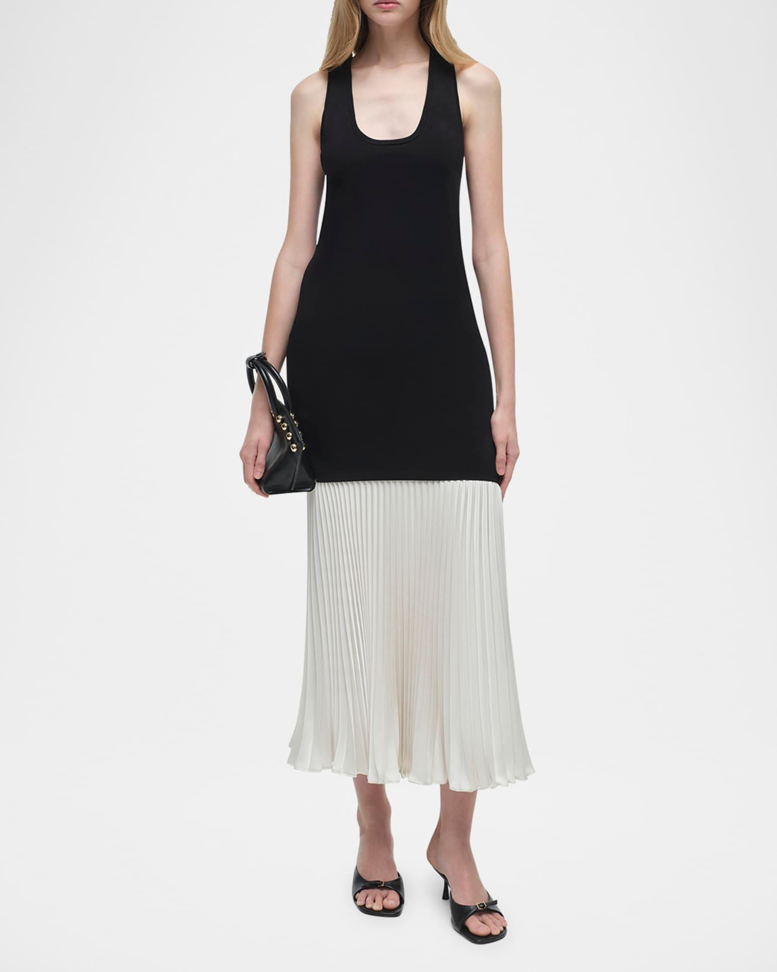 Zaden Sleeveless Combo Midi Dress Product Image