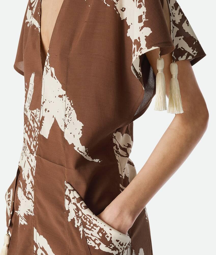 Women's Italian Postcard Dress in Pecan/dove Product Image