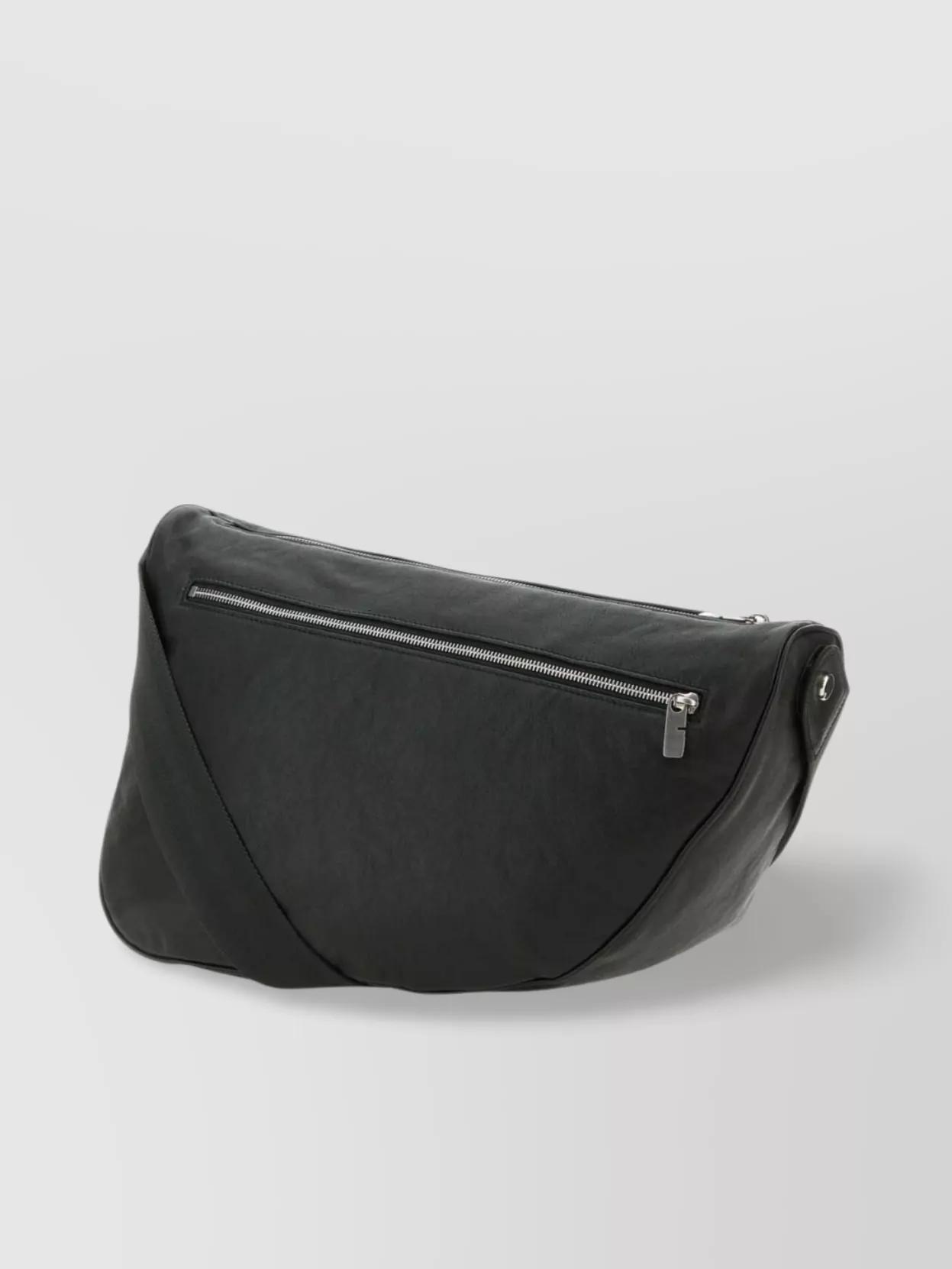BURBERRY Slate Leather Shield Crossbody Bag Product Image