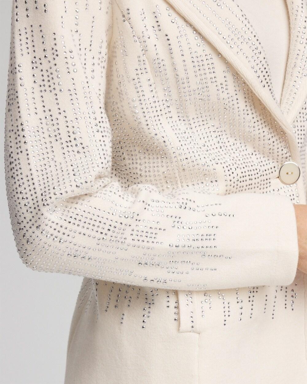 Embellished Sweater Blazer Product Image