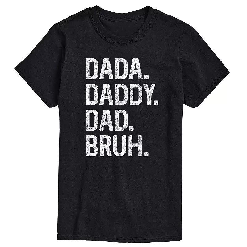 Men's Dada Daddy Dad Bruh Graphic Tee, Size: Small, Red Product Image
