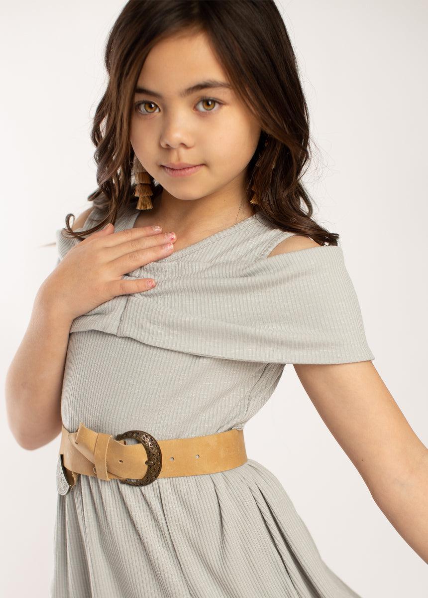 Medora Dress in Dove Girls Product Image
