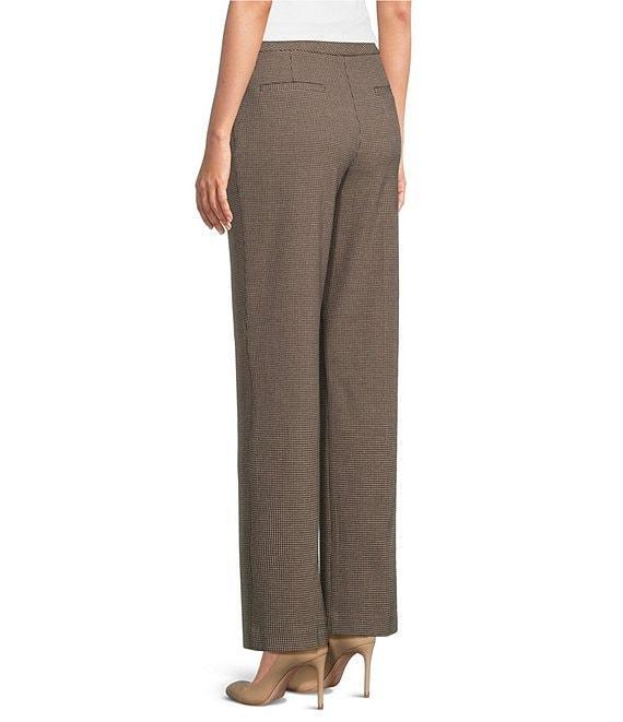 Investments Houndstooth 5TH AVE Fit Straight Leg Pants Product Image