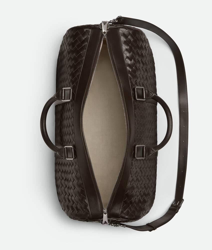 Men's Intrecciato Cabin Duffle in Black Product Image