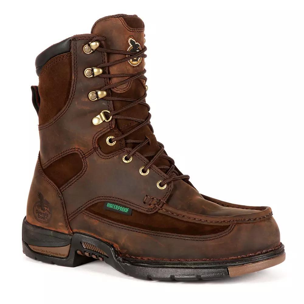 Georgia Boots Athens Men's Waterproof 8-in. Work Boots, Size: 9 Wide, Brown Product Image