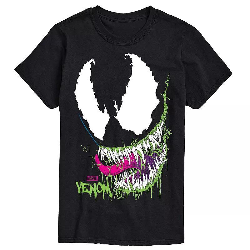 Big & Tall Marvel Venom Head Portrait Oversized Graphic Tee, Mens Product Image