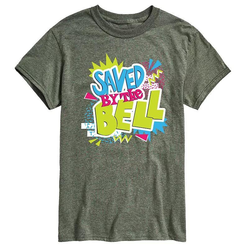 Mens Saved By The Bell Tee Graphic Tee Blue Product Image