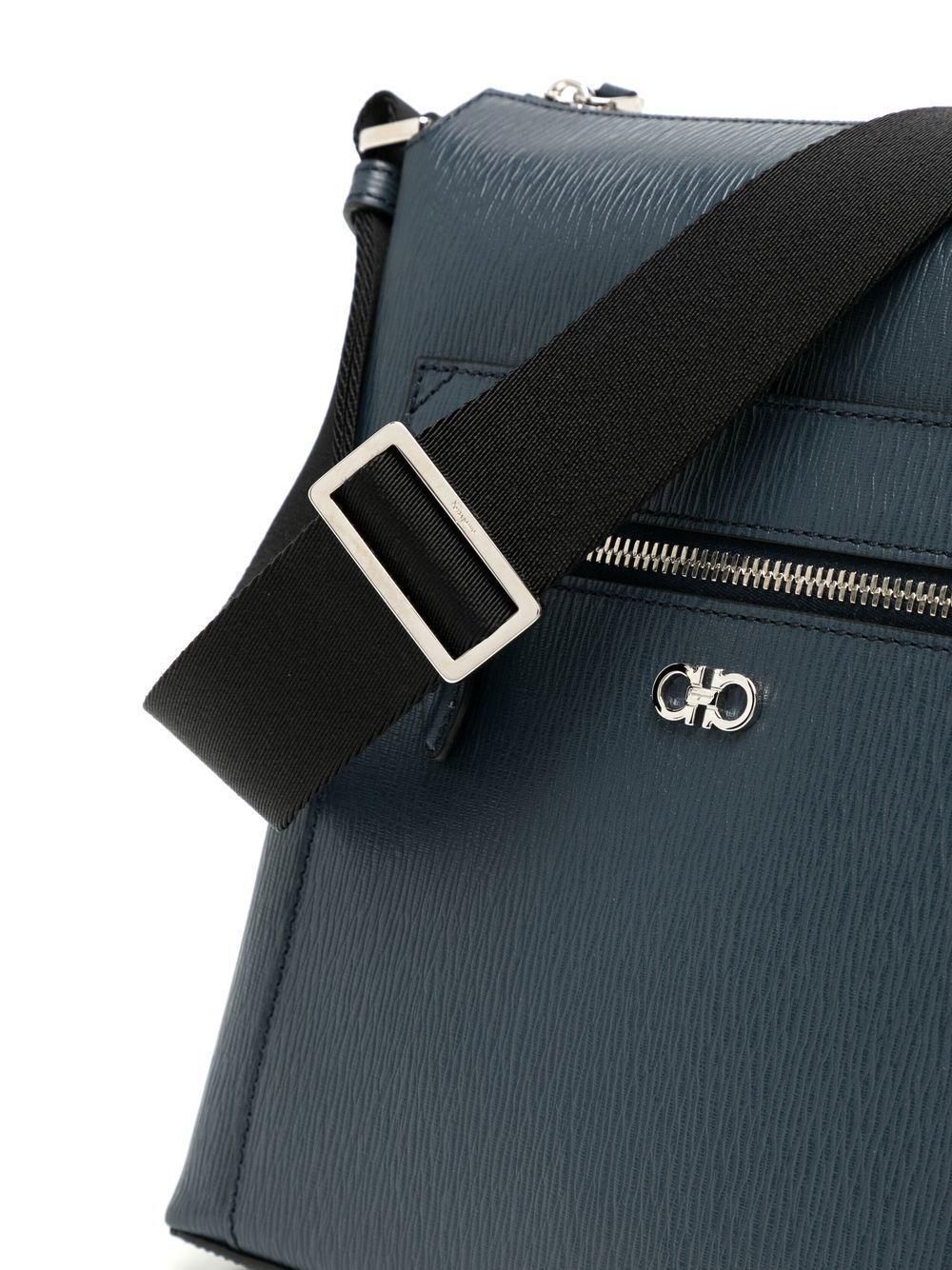 Gancini leather crossbody bag Product Image