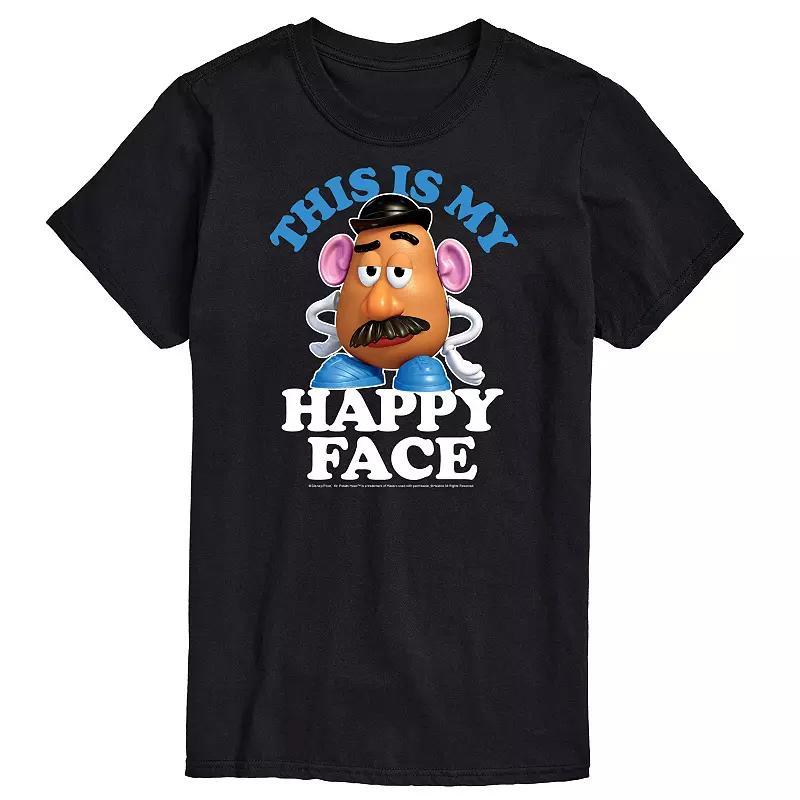 Disney / Pixars Toy Story Big & Tall Happy Face Graphic Tee, Mens Blue Product Image