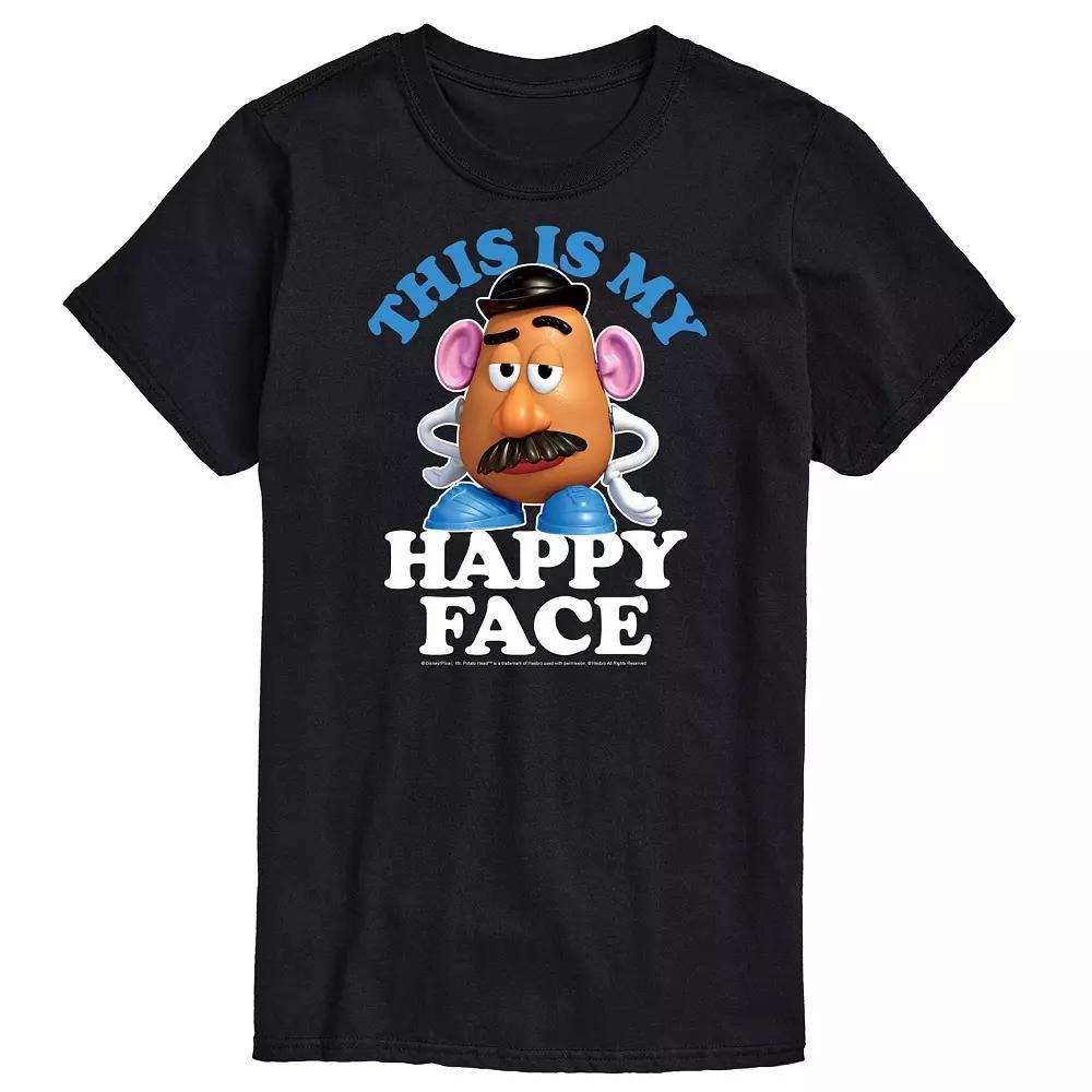 Disney / Pixars Toy Story Big & Tall Happy Face Graphic Tee, Mens Blue Product Image