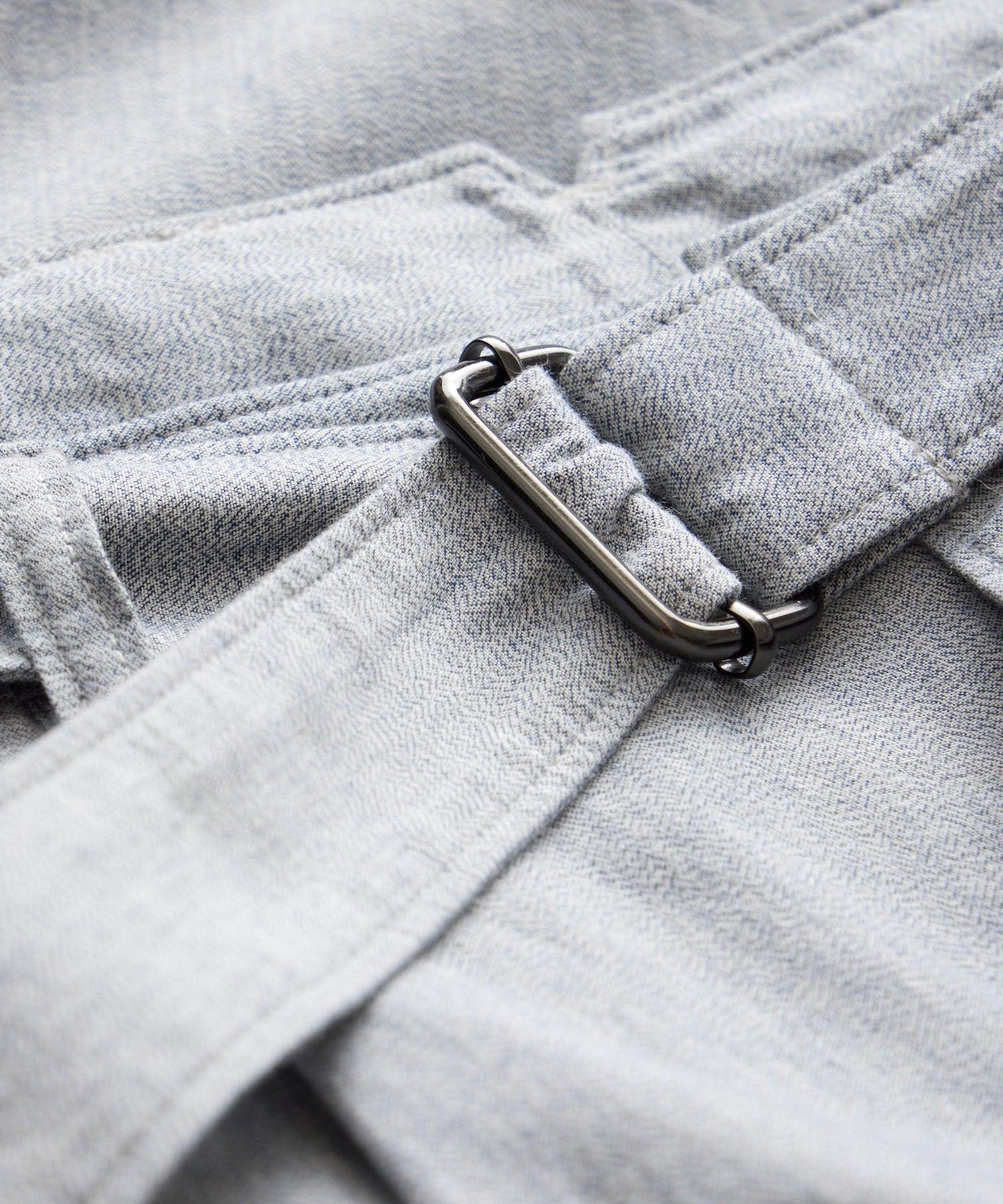 11" Japanese Belted Short in Light Grey Product Image