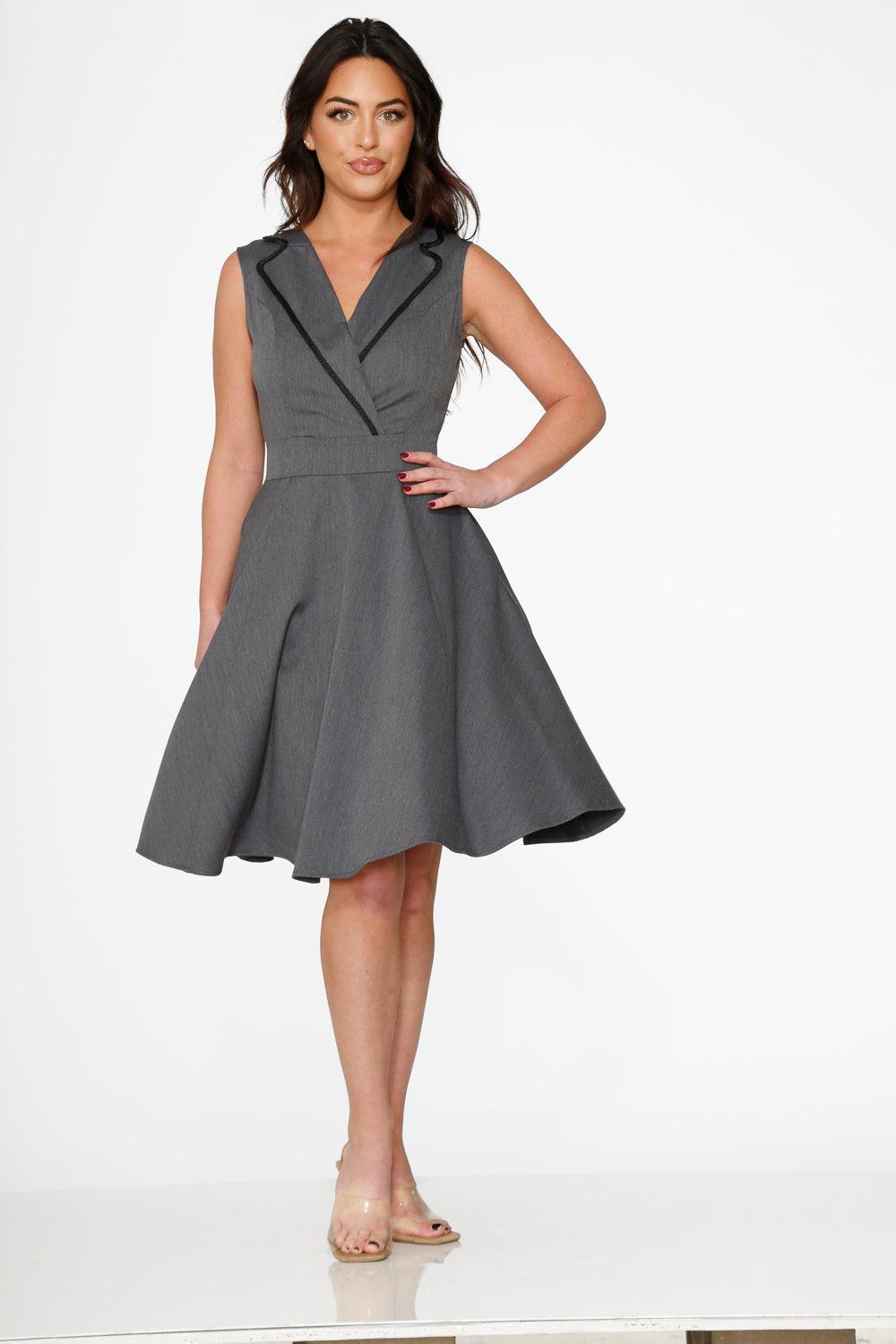 Grey Jenny Swing Dress Product Image