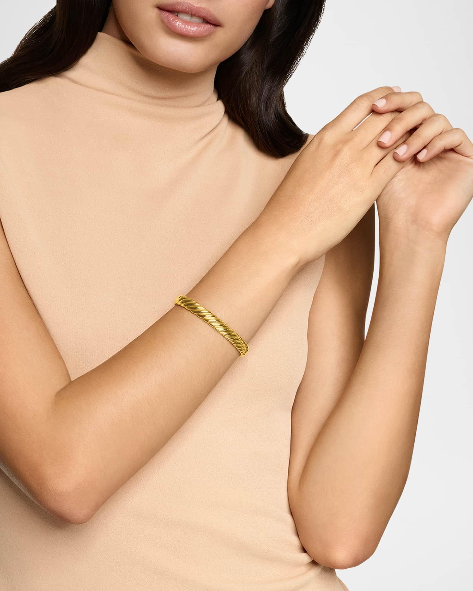 Sculpted Cable Bracelet in 18K Gold, 8mm Product Image