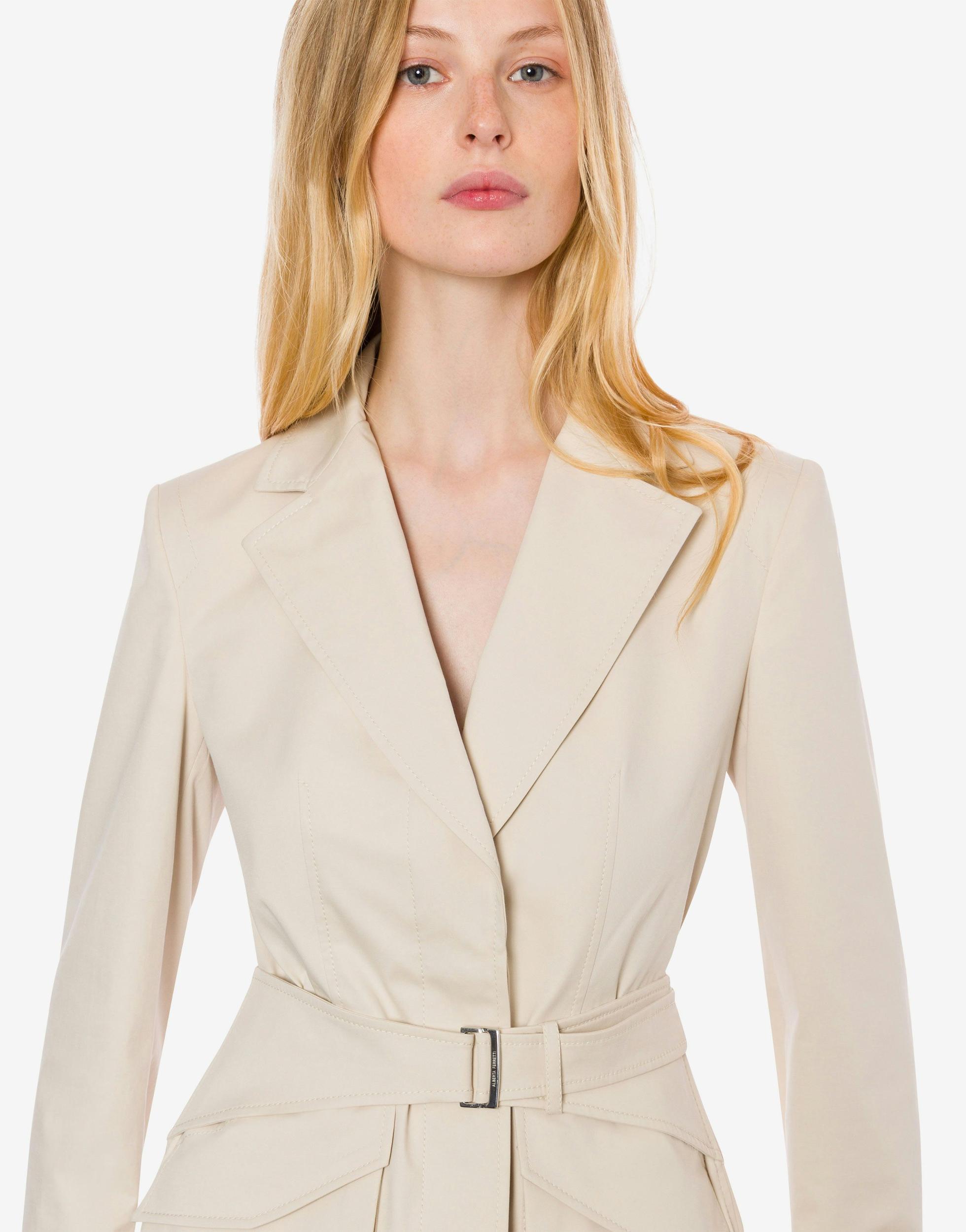 Stretch cotton satin jacket Product Image