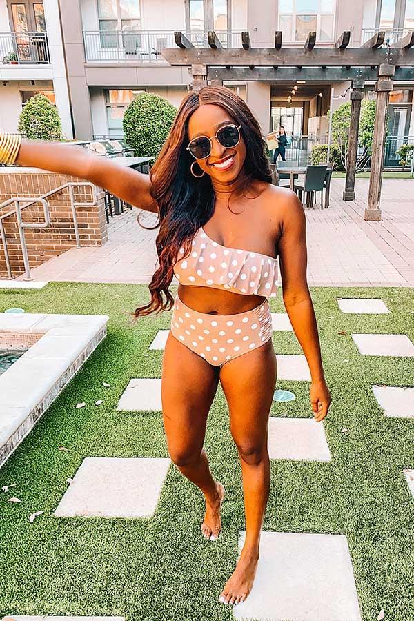 Around The Pool Polka Dot Bikini Top Product Image
