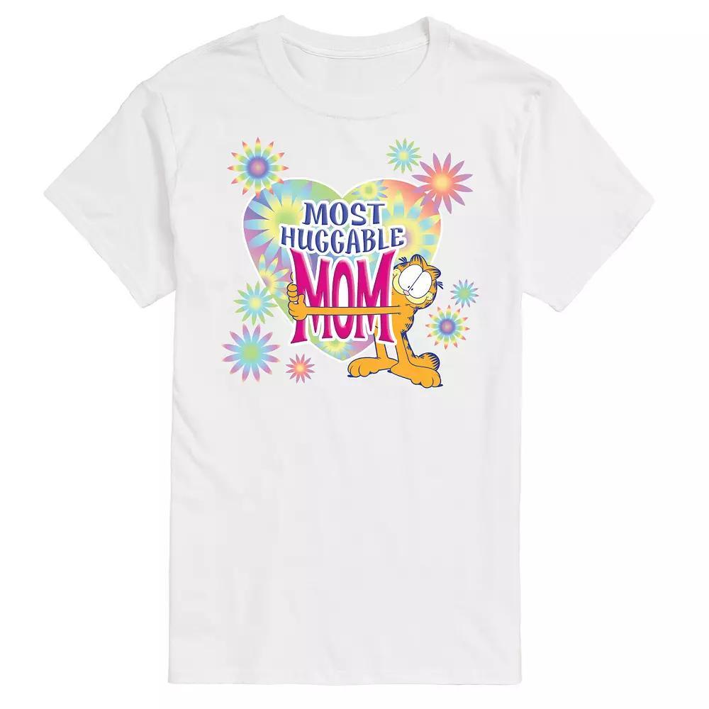 Big & Tall Garfield Most Huggable Mom Graphic Tee, Mens Blue Product Image