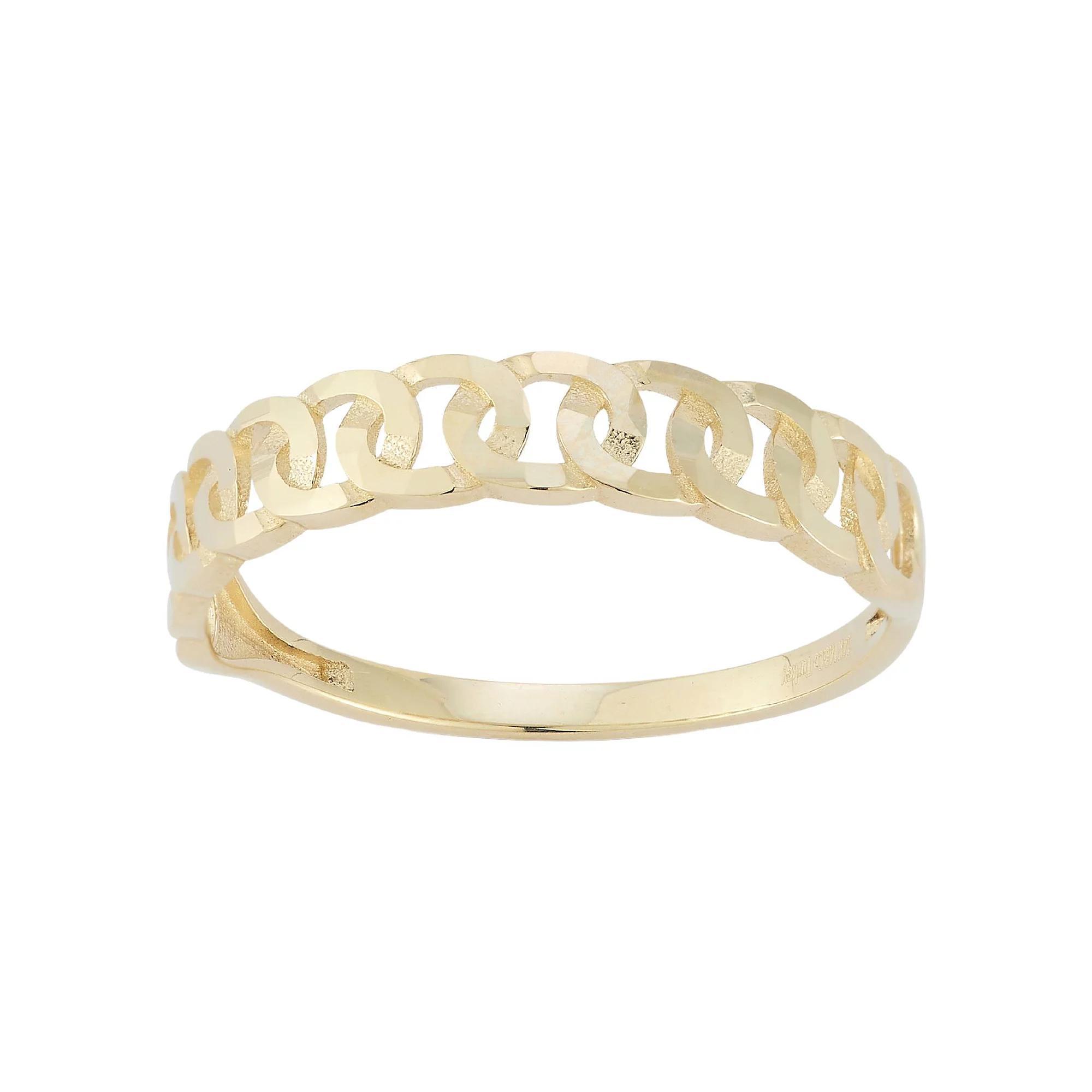 LUMINOR GOLD 14k Gold Link Ring, Women's, Size: 7 Product Image
