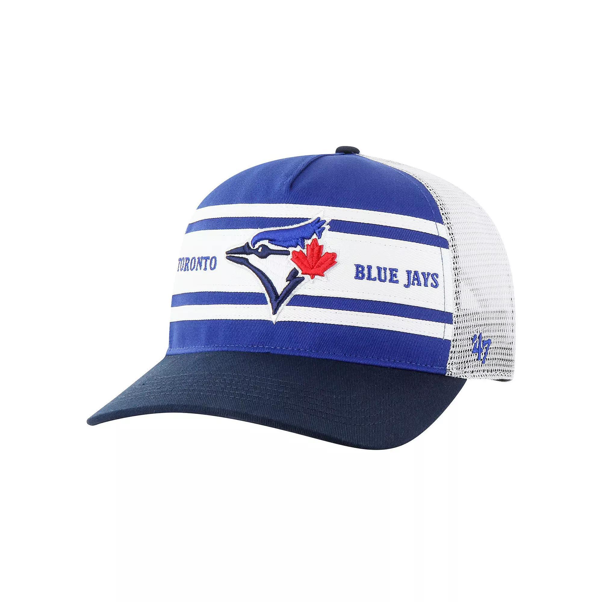 Mens 47 Royal Toronto Blue Jays Gridiron Super Stripe Relaxed Trucker Hitch Adjustable Hat Product Image