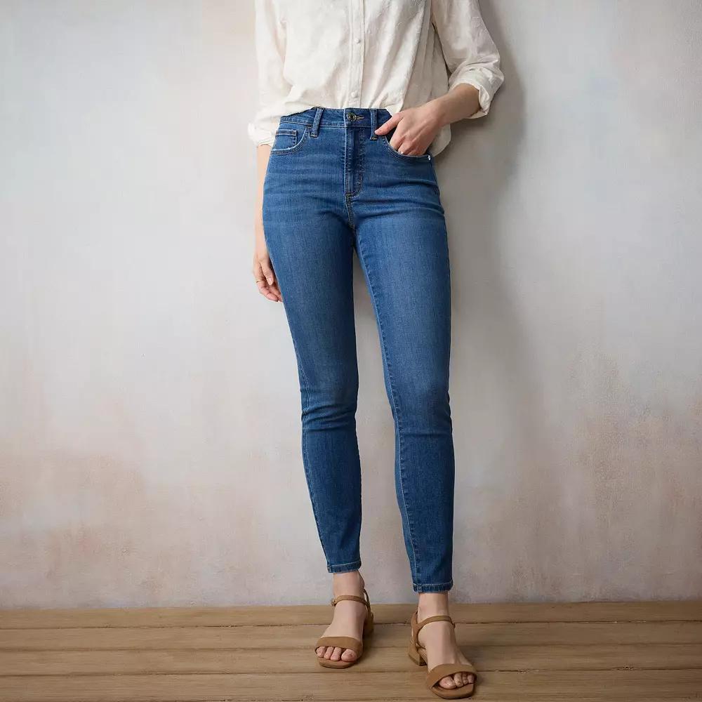 Womens LC Lauren Conrad High Rise 5-Pocket Skinny Jeans Product Image