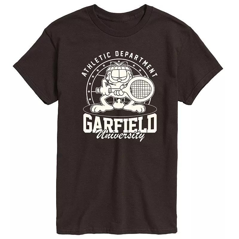 Men's Garfield Tennis Graphic Tee, Size: XS, Blue Product Image