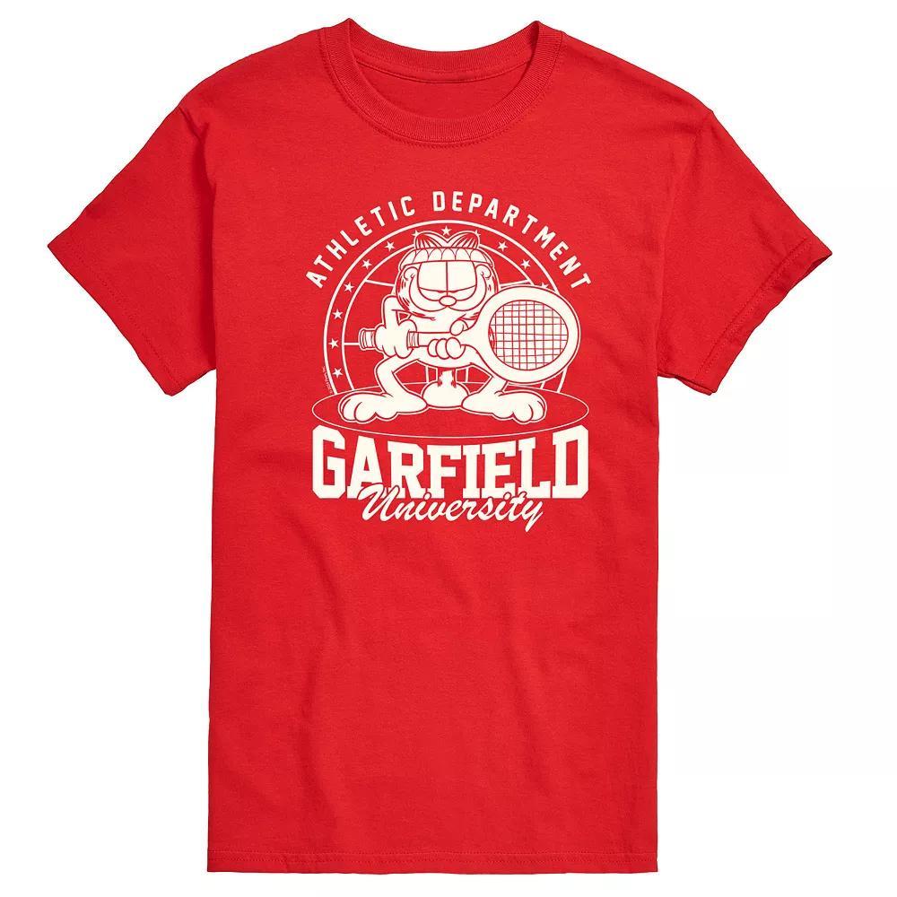 Men's Garfield Tennis Graphic Tee, Size: XS, Blue Product Image