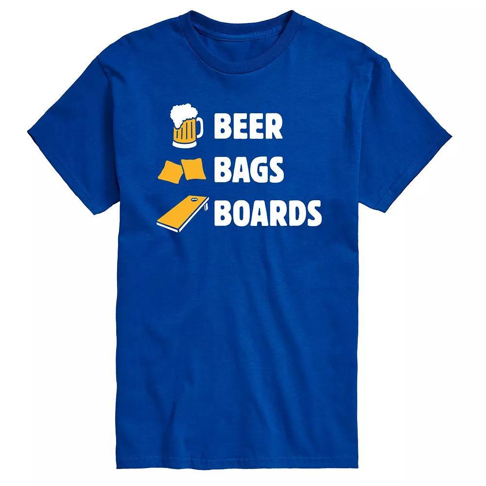 Big & Tall Beer Bags Boards Tee, Mens Product Image
