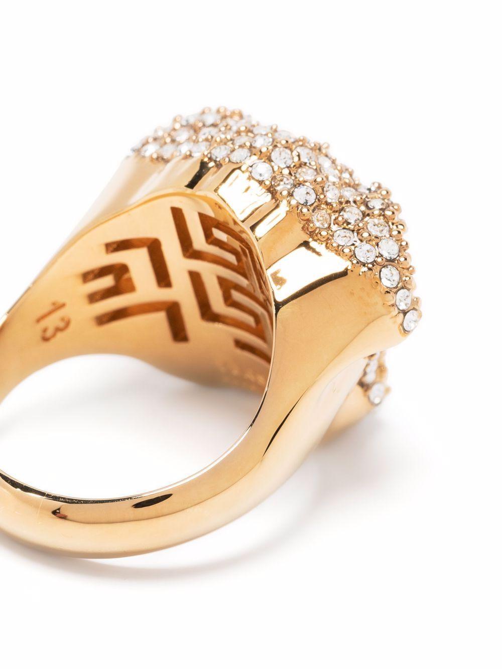 La Medusa crystal-embellished ring Product Image