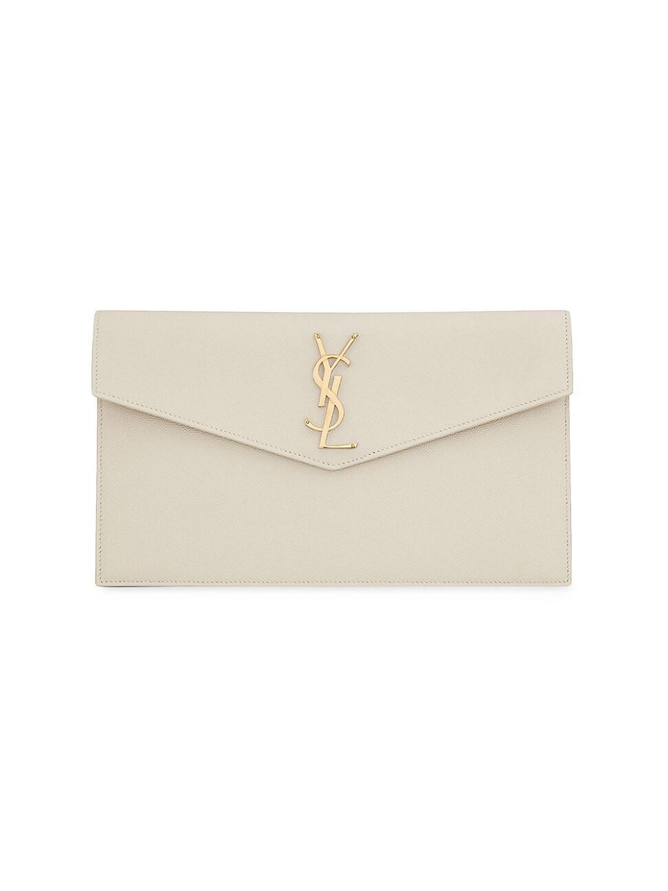 Womens Uptown Pouch in Grain De Poudre Embossed Leather Product Image