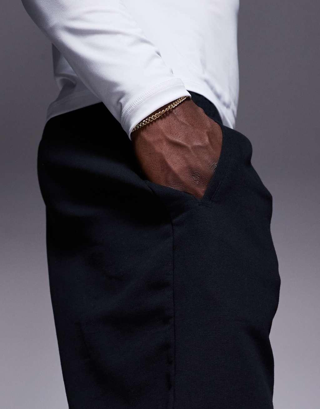 4505 Icon 7 inch quick dry heavyweight training sweat shorts in black  Product Image