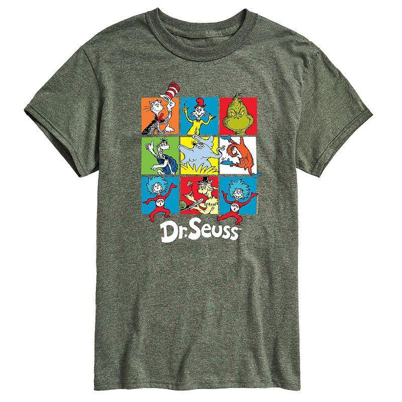 Big & Tall Dr Seuss Grid Tee, Mens Product Image