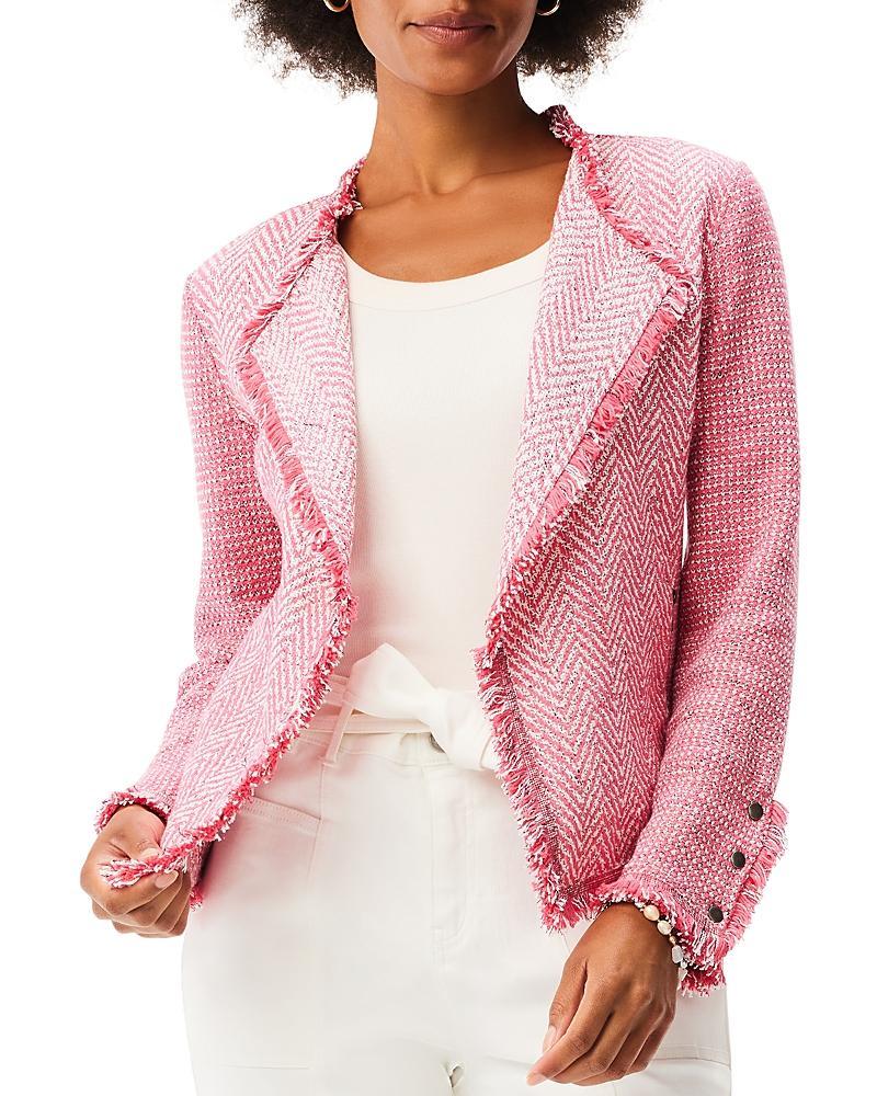 Nic+Zoe Fringe Mix Knit Jacket Product Image